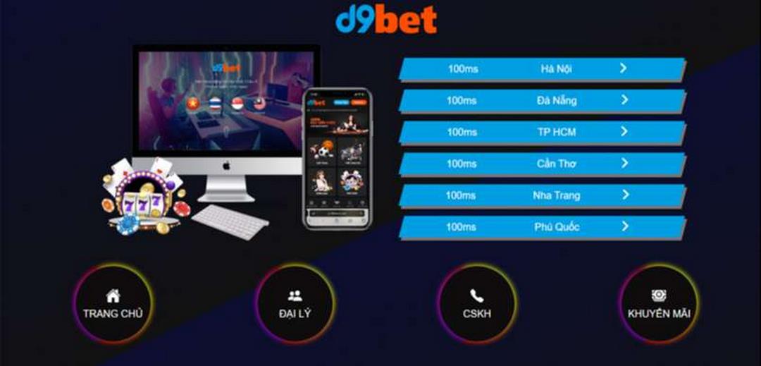 Slot game tại D9bet có khả năng gây mê cực mạnh